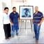 NEW VENUE: Roger Lynch, right, with brothers Param Jit, left, and Harjinder Jit at the new gallery in Birmingham.
