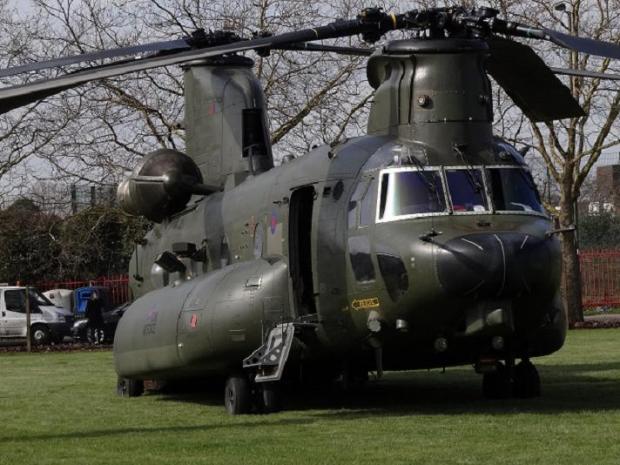 Tewkesbury Admag: A Chinook helicopter will airlift a Meteor jet Tewkesbury Admag: A Chinook helicopter will airlift a Meteor jet