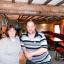 Swan Hotel landlords Sue and Ralph Thompson in an empty bar – they say this is now a common sight.