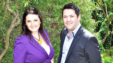 GOING PLACES: Gillian Davies and David Huckerby are delighted with the new contract.