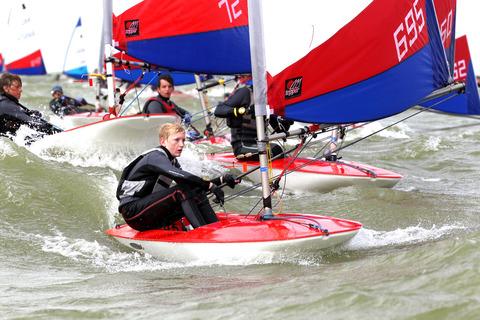 GLOBAL STAR: Edward Higson won a sliver medal for Great Britain at the Harken Topper Class World Championships in Holland to be named world junior champion. To sponsor Edward call 07946 752755. Picture: JEREMY HIGSON