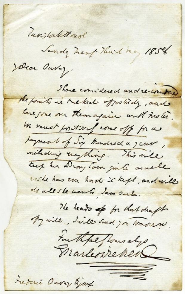 Tewkesbury Admag: PUZZLE: The letter written by Dickens. Tewkesbury Admag: PUZZLE: The letter written by Dickens.