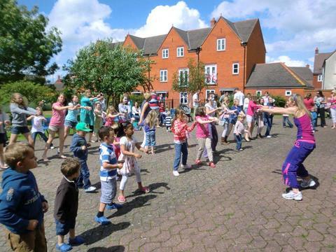 Zumba fun at the Wheatpieces Community Centre