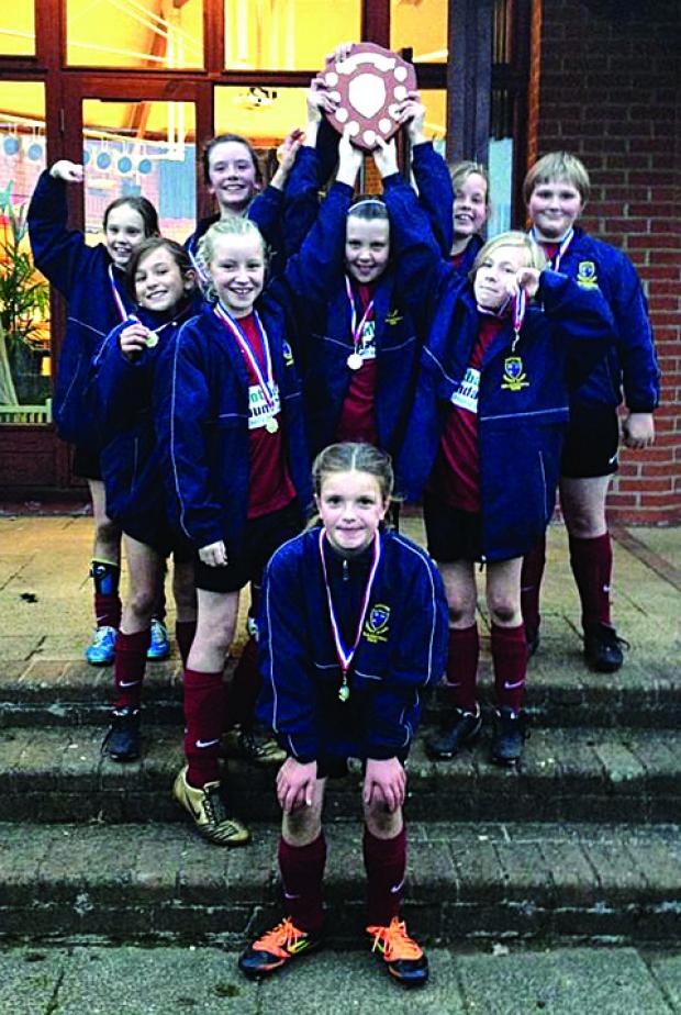 SHOOT OUT SUCCESS: Shipston-on-Stour Primary School girls' team.