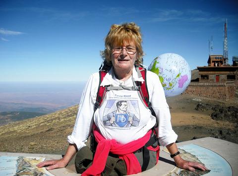 HIGH HOPES: Lyn Hancock travelled all the way to Morocca to raise money for the cause Funny Blood.