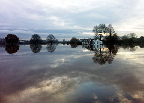 FLOODED: 2012 was second wettest on record. Picture by Amy Phillpott