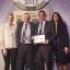From left, Rebecca Adlington, John Halman, Peter Higham and Athena Hubble, sales director at Zoopla Property Group, at the awards ceremony at the Lancaster Hotel in London