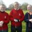 NEW ROLES: From left, outgoing Evesham Golf Club captain Colin Cleary, his successor Geoff Insall and vice-captain Mike Abraham face the camera at Craycombe Links.