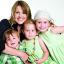 SUPERMUM: Mel McGee with children Mickey, three, Emilee, four, and Aimee, seven.