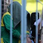 Mark Bridger at Mold Crown Court, where he is accused of murdering April Jones