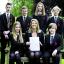 OFSTED: Headteacher Lindsey Cooke with pupils back, from left, Dan Jackson, Elliot Hart, Josh Fulford, Polly Middleton, Tim Gwilt, and Katie Lewin. Front: Emily White and Tom Hitching.