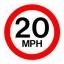 20mph sign
