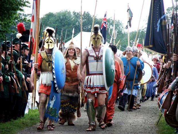 Tewkesbury Admag: THE GREEKS ARE COMING: Soldiers from ancient times head this impressive march of warriors from all ages in history. Tewkesbury Admag: THE GREEKS ARE COMING: Soldiers from ancient times head this impressive march of warriors from all ages in history.