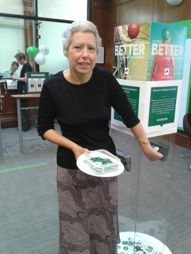 Picture shows Karen Brennan of Bookworm at Lloyds Bank, Tewkesbury