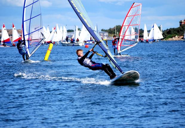 NATIONAL CHAMPION: Windsurfer Daniel Ludlow from Evesham. Picture: RUPERT SEGAR.