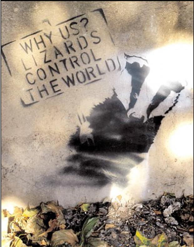 The mystery artwork has appeared in Worcester