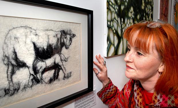 Tewkesbury Admag: Lucy Jones with her hand-made creation Tewkesbury Admag: Lucy Jones with her hand-made creation