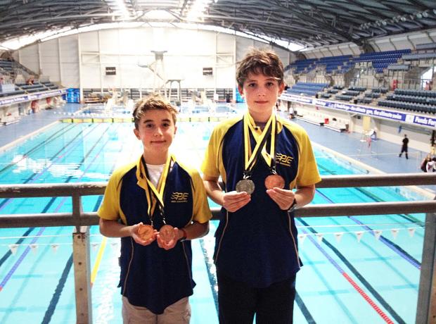 MAKING A SPALSH: Eleven-year-old Simon Sweatman won two silvers and two bronzes at the level one 50-metre long course event in Sheffield. William Gearey, 10, claimed two bronze medals.