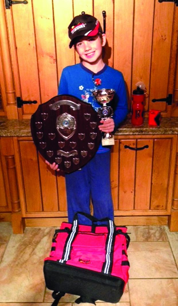WINNERS’ HAUL: Hedley Longford with his trophies.
