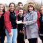 Tewkesbury Admag: HANDOVER: Captain Izzy Friedlander hands over the cheque to Foorsteps’ Susan Smith. Tewkesbury Admag: HANDOVER: Captain Izzy Friedlander hands over the cheque to Foorsteps’ Susan Smith.