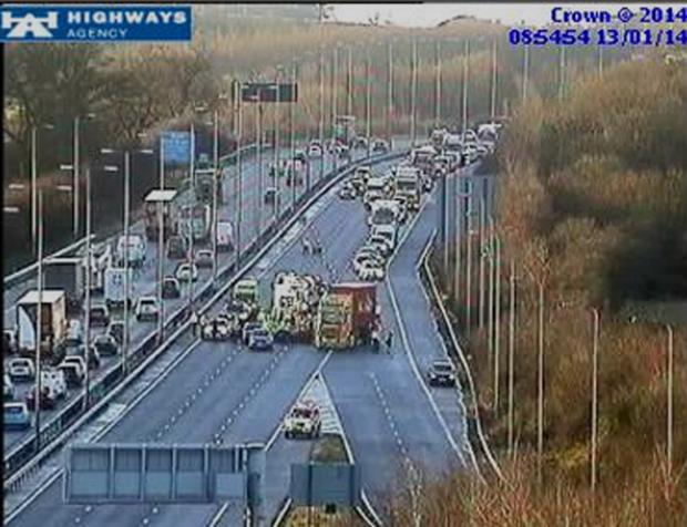 Tewkesbury Admag: The incidents are causing delays on the M5 motorway through Worcestershire Tewkesbury Admag: The incidents are causing delays on the M5 motorway through Worcestershire