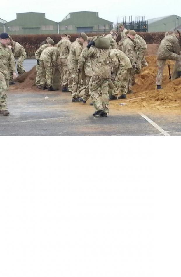 Tewkesbury Admag: Army troops support Gloucestershire for second day, picture by GCC Tewkesbury Admag: Army troops support Gloucestershire for second day, picture by GCC