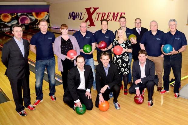 Tewkesbury Admag: Bowlers at the fundraising event at Bowl Xtreme in Droitwich Road Tewkesbury Admag: Bowlers at the fundraising event at Bowl Xtreme in Droitwich Road