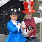 Tewkesbury Admag: MAD HATTER: Perdiswell Primary School pupils Mia Mandrell, nine, as Mary Poppins and Ben Sparrow, 11, as the Mad Hatter, for World Book Day. Picture by Nick Toogood. 1014537801. Tewkesbury Admag: MAD HATTER: Perdiswell Primary School pupils Mia Mandrell, nine, as Mary Poppins and Ben Sparrow, 11, as the Mad Hatter, for World Book Day. Picture by Nick Toogood. 1014537801.