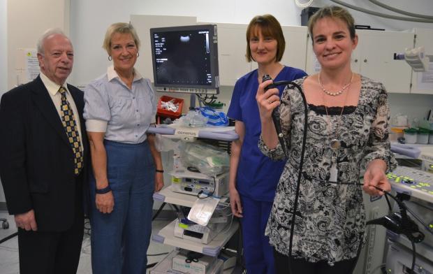 Tewkesbury Admag: Chairman of Kidderminster Hospital League of Friends David Wase with his counterpart from Worcestershire Royal Hospital Eluned Smith, endoscopy nurse Karen Makranczy and respiratory consultant Ingrid du Rand Tewkesbury Admag: Chairman of Kidderminster Hospital League of Friends David Wase with his counterpart from Worcestershire Royal Hospital Eluned Smith, endoscopy nurse Karen Makranczy and respiratory consultant Ingrid du Rand