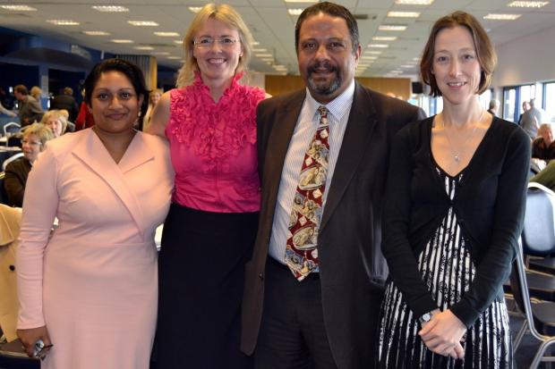 Tewkesbury Admag: Sanhia Goonewardene, psycho-sexual specialist nurse at The London Clinic Lorraine Grover, consultant urological surgeon and director of the Worcestershire Prostate Cancer Survivorship Programme Adel Makar and Lisa Capaldi at this month's event Tewkesbury Admag: Sanhia Goonewardene, psycho-sexual specialist nurse at The London Clinic Lorraine Grover, consultant urological surgeon and director of the Worcestershire Prostate Cancer Survivorship Programme Adel Makar and Lisa Capaldi at this month's event