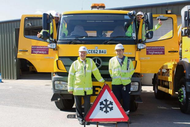 Tewkesbury Admag: Cllr John Smith of Worcestershire County Council with members of the Ringway Team Tewkesbury Admag: Cllr John Smith of Worcestershire County Council with members of the Ringway Team