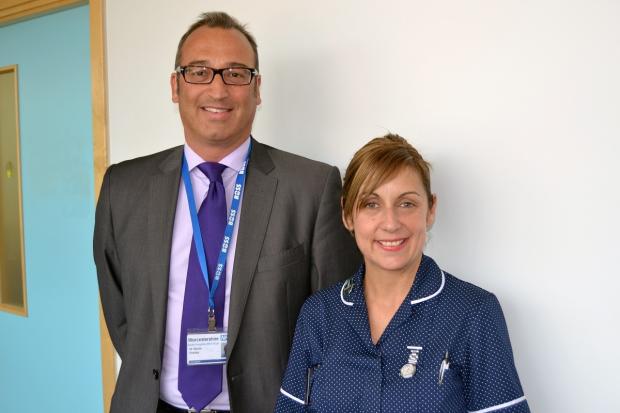 Tewkesbury Admag: Consultant upper gastrointestinal surgeon with Worcestershire Acute Hospitals NHS Trust Martin Wadley with specialist nurse Donna Traynor Tewkesbury Admag: Consultant upper gastrointestinal surgeon with Worcestershire Acute Hospitals NHS Trust Martin Wadley with specialist nurse Donna Traynor