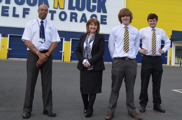 Tewkesbury Admag: SUCCESS: Debbie Rees, academy manager, and Ivan Campbell, assessor, with former apprentice Robert Tonks and Rory McKenna, both of Stock N Lock. Tewkesbury Admag: SUCCESS: Debbie Rees, academy manager, and Ivan Campbell, assessor, with former apprentice Robert Tonks and Rory McKenna, both of Stock N Lock.