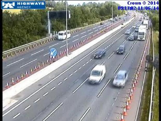 Tewkesbury Admag: The scene on the M5 this morning Tewkesbury Admag: The scene on the M5 this morning