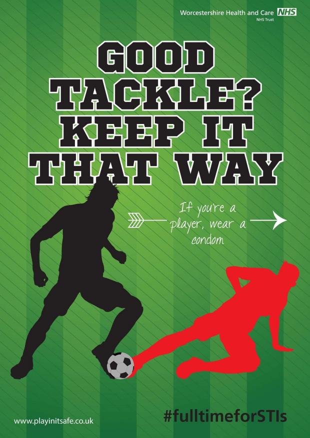 Tewkesbury Admag: Health trust releases final football-themed sexual health poster Tewkesbury Admag: Health trust releases final football-themed sexual health poster