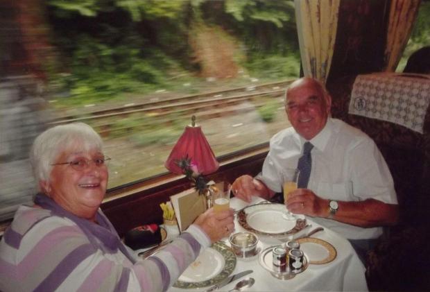 Tewkesbury Admag: Bryan and Cynthia Leather on the Northern Belle before her death Tewkesbury Admag: Bryan and Cynthia Leather on the Northern Belle before her death