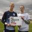 Tewkesbury Admag: HERO: England goalkeeper Joe Hart with Matthew Burton. Tewkesbury Admag: HERO: England goalkeeper Joe Hart with Matthew Burton.