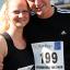 Stacey and Charlie Bamford running together.