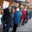 Protestors outside the Post Office