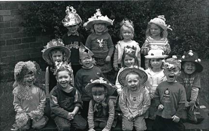 EASTER: Today's nostalgia pic is from 2005 and features the boys and girls from Ombersley Pre-School and their Easter Bonnet Competition